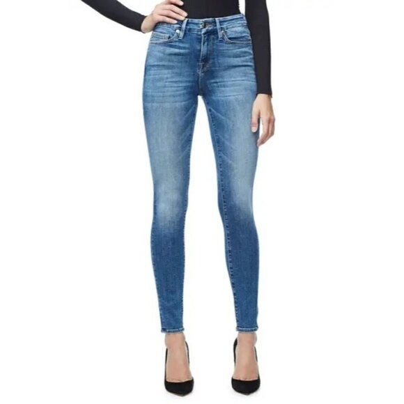 Good American Light Wash Good Legs Skinny Jeans 6 - Picture 1 of 6